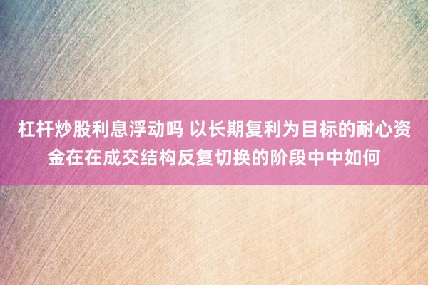 杠杆炒股利息浮动吗 以长期复利为目标的耐心资金在在成交结构反复切换的阶段中中如何